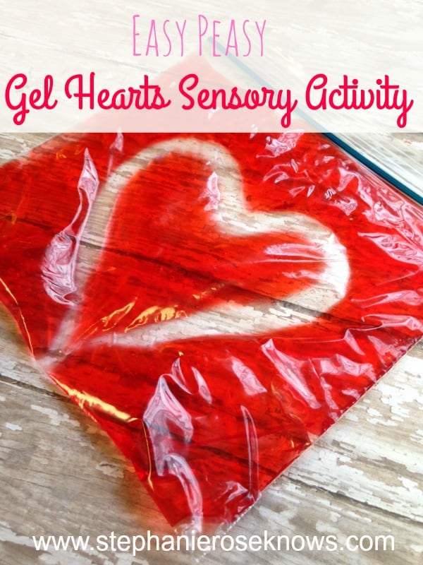 Easy Gel Hearts Sensory Activity
