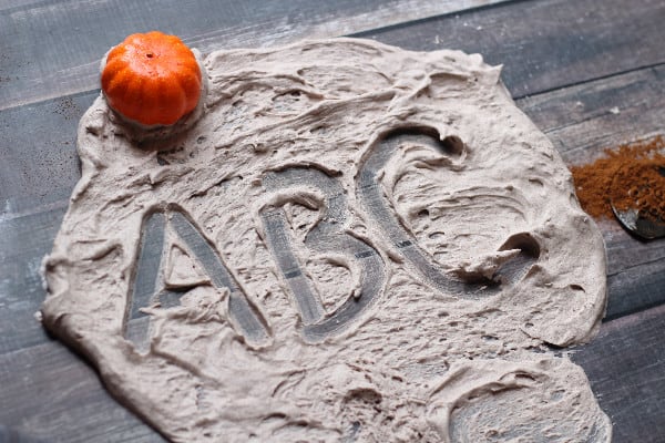 pumpkin spice sensory play abc