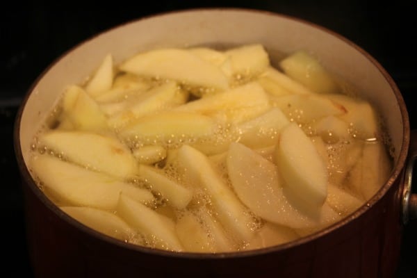 simmer apples