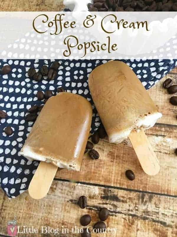 coffee and cream popsicles 