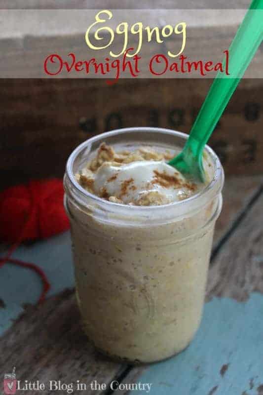eggnog overnight oatmeal