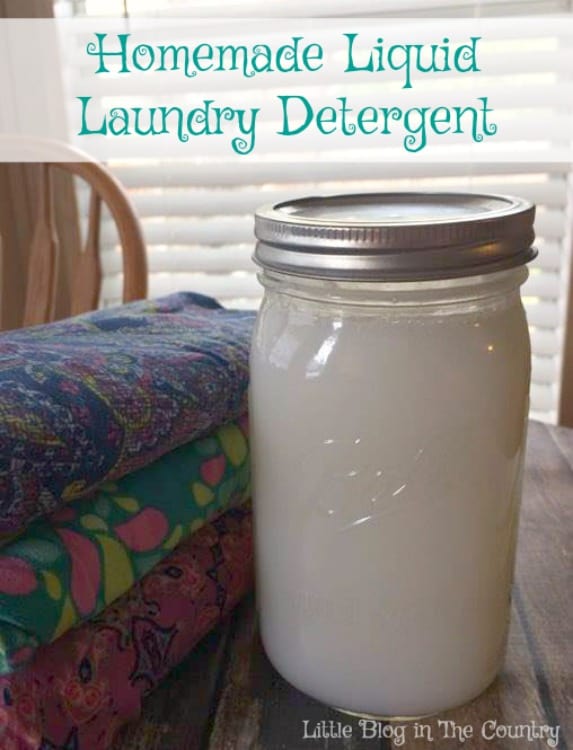 Homemade Liquid Laundry Detergent | Simple in the Country