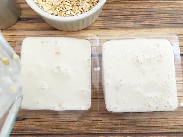 homemade honey and oatmeal soap in soap molds