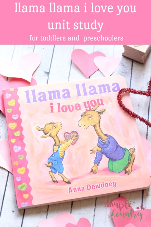 llama llama i love you unit study