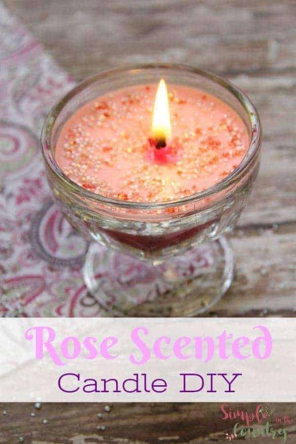 rose scented candle diy