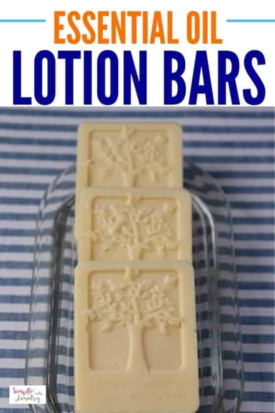 Lotion Bars Recipe with Essential Oil Simple in the Country