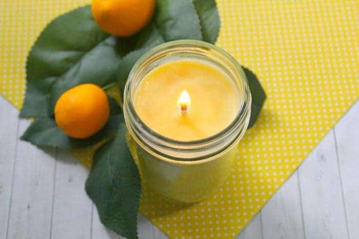 Easy Homemade Lemon Scented Candle