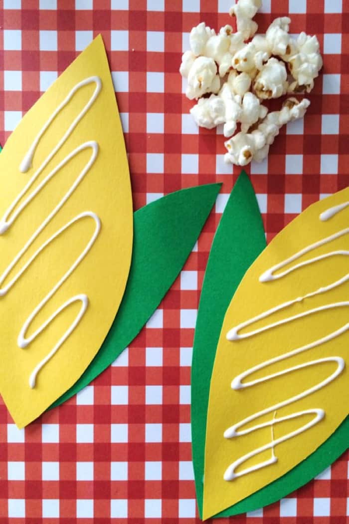 Easy Popcorn Craft For Kids