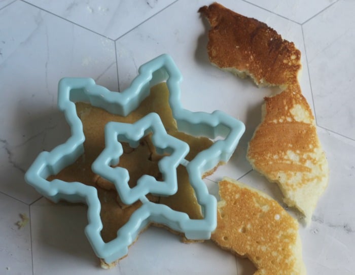 easy snowflake pancake recipe shape