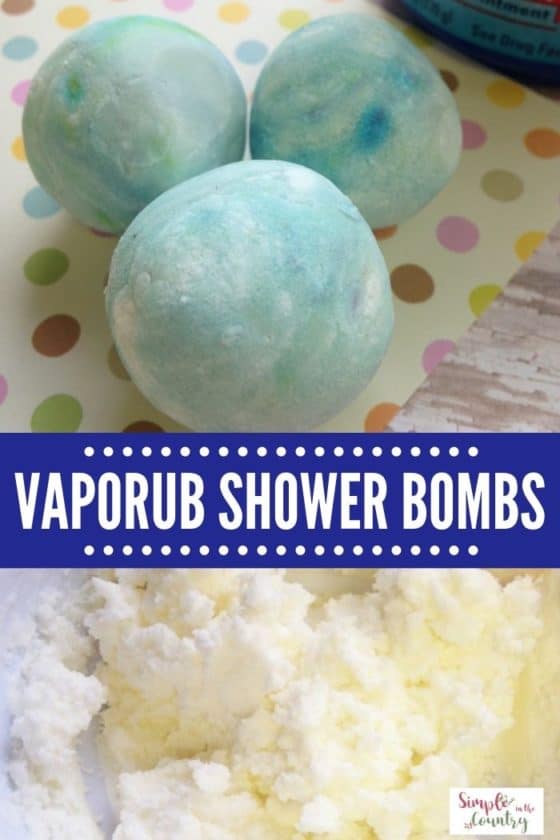 DIY Vaporub Shower Bombs