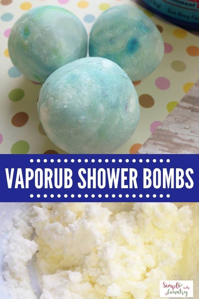 How to make Vicks vapor rub shower bombs