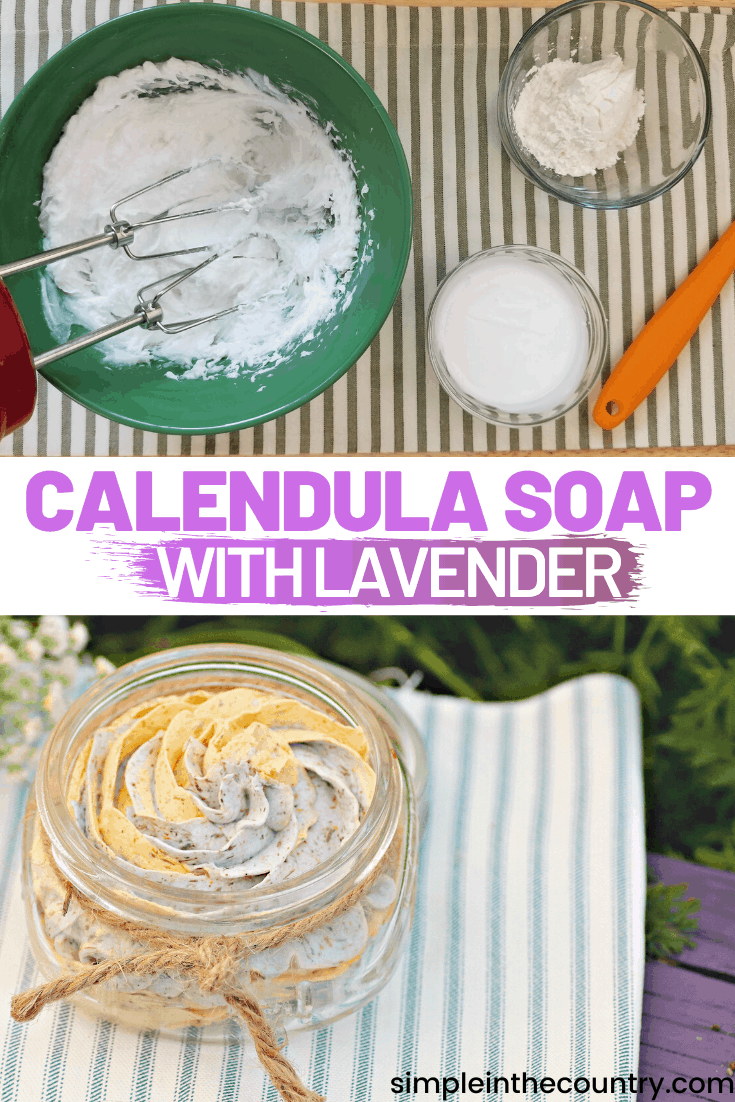 Whipped Soap with Lavender and Calendula