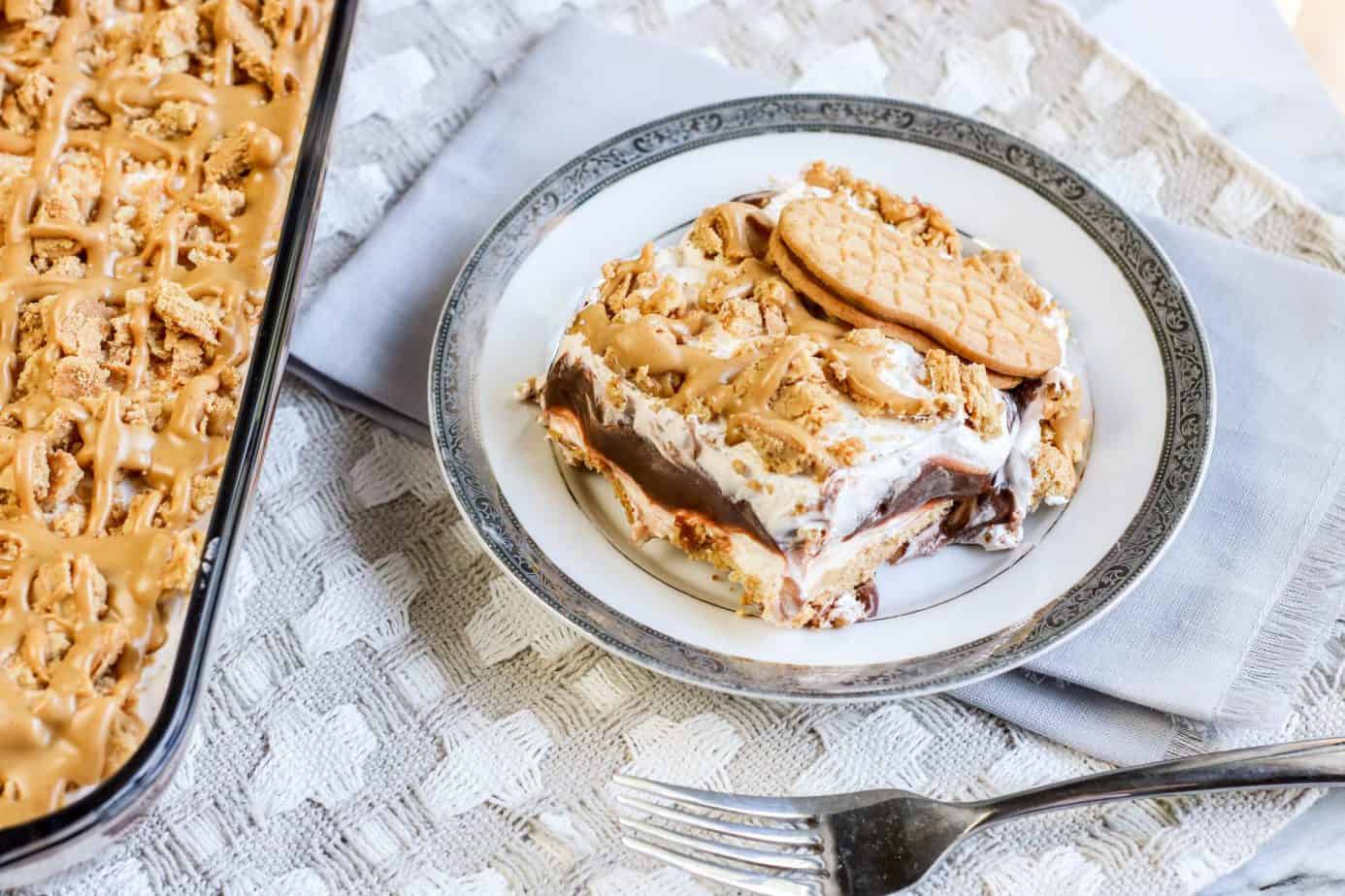 Nutter Butter Chocolate Lasagna Simple in the Country