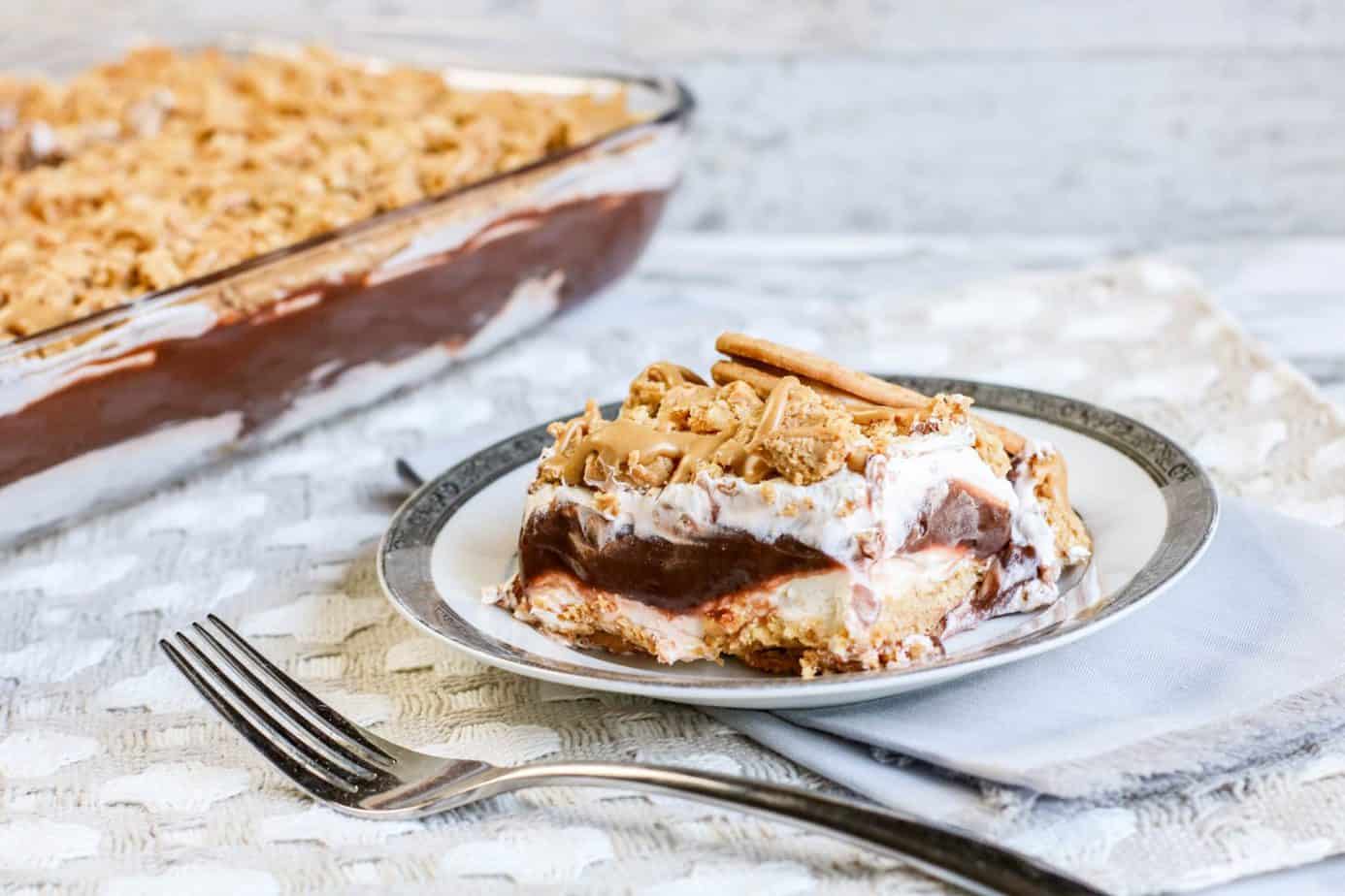 Nutter Butter Chocolate Lasagna Simple in the Country